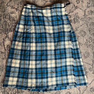 Clan Laird Wool Blue Kilt Skirt - 26-28" Waist